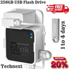 Blink Sync Module 2 Wall MOUNT ONLY & 256GB USB Drive for Local Video Storage