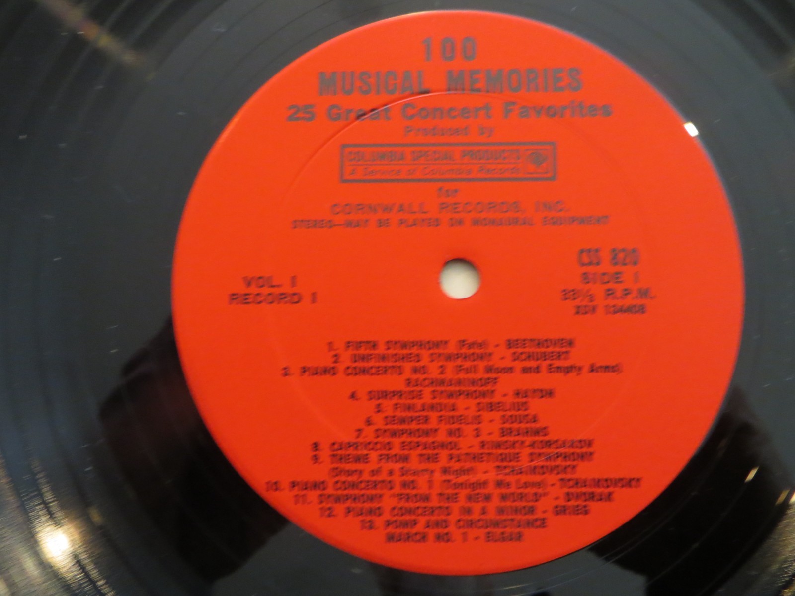 Various – 100 Musical Memories: 25 Great Concert Favorites Vol 1 Record 1 - VG+ thumbnail 5