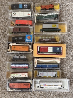 Vintage N Scale Train Box Freight Cars: Sold Separately! Great collection!