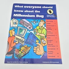 What everyone should know... Millennium Bug Booklet Vintage Info HM Gov 1999