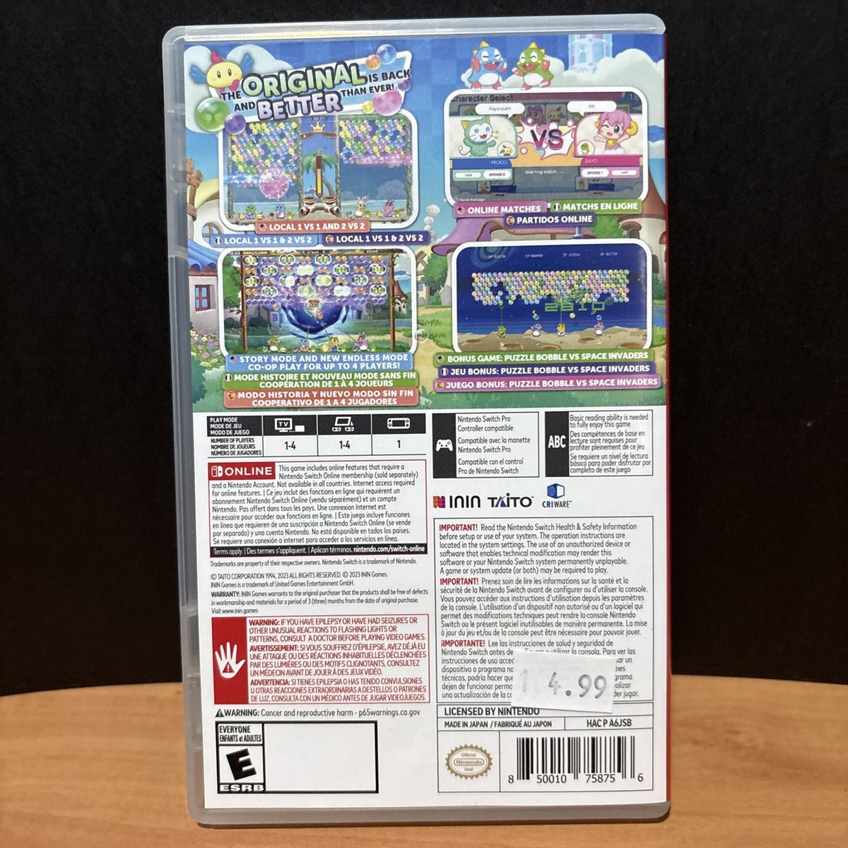 Puzzle Bobble Everybubble! - Nintendo Switch Complete | eBay