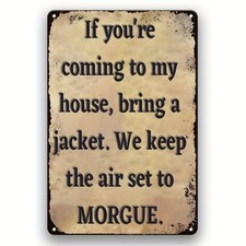 Charming Vintage-Style Humorous Tin Metal Signs Home D cor for Room Decoration P