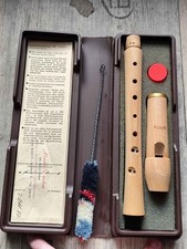 Moeck Block Flöte Tuju Sopran Barock 223 aus Ahorn Holz / OVP / 1980er