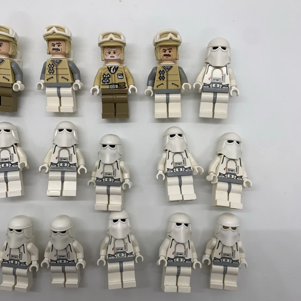 LEGO Star Wars Hoth Commander Rebel Troopers Snowtroopers минифигурки лот б/у - Изображение 3 из 3