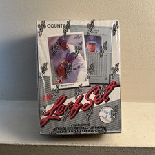 🟡1990 LEAF SERIES 1 Baseball Sealed Box Sammy Sosa RC Ken Griffey Jr Vintage