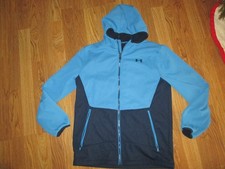 Boys UNDER ARMOUR COLDGEAR loose fleece lined hooded soft shell jacket sz YXL XL