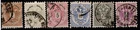 Österreich 1883: Wappen kompl. Satz (ANK 44-49) gestempelt (ANK 110 €)