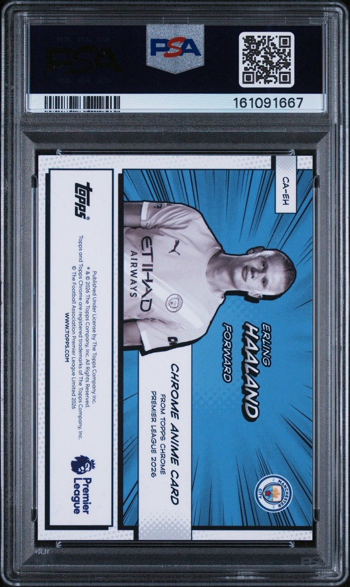 2025-26 Topps Chrome Premier League - Anime Erling Haaland #CA-EH