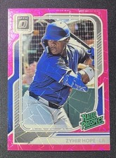 2026 Panini Donruss Optic Zhyir Hope #182 Rated Prospect Pink Velocity /79