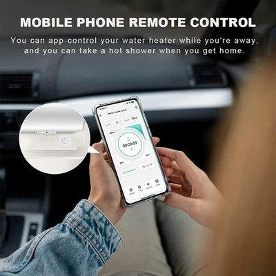for Tuya 40A Smart WiFi Water Heater Switch Touch Panel AC110-240V 2.4G