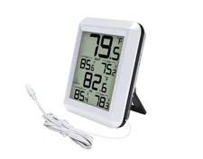 Digital Indoor/Outdoor Thermometer Wired - Battery Powered