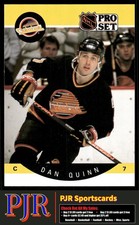Dan Quinn 1990-91 Pro Set #303 Vancouver Canucks