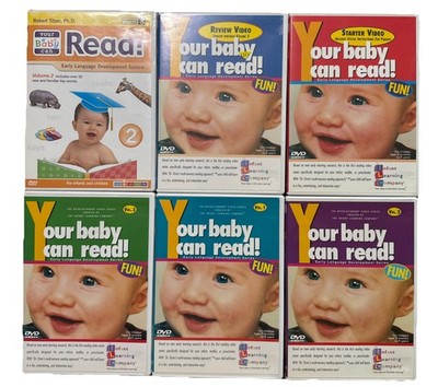 Your Baby Can Read! 6 DVD Set  Early Language Development Vol 1,2,3 & Review