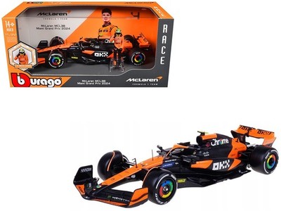 ミニカー McLaren MCL38 4th Australian GP 2024 2 AFX 2024 McLaren MCL38 #4 & #81 FY HO Slot Car Australian