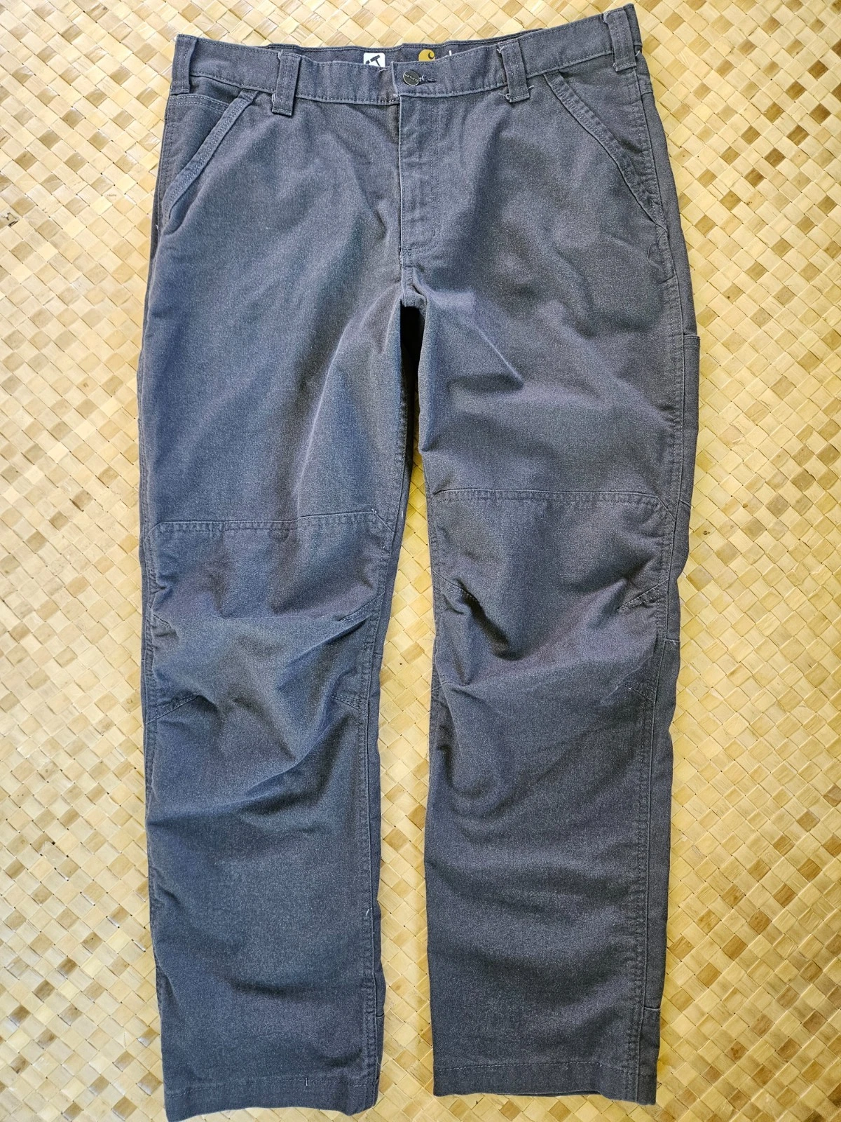 Carhartt Pants Mens 38x32 Gray Full Swing Cryder Dungaree Relaxed Fit Workwear
