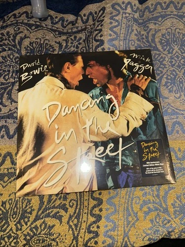 DAVID BOWIE & MICK JAGGER 12" Dancing in the Street WHITE VINYL New Sealed 40th