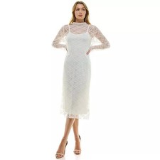 Lily Rose Junior's Lace Dress with Slip - Medium