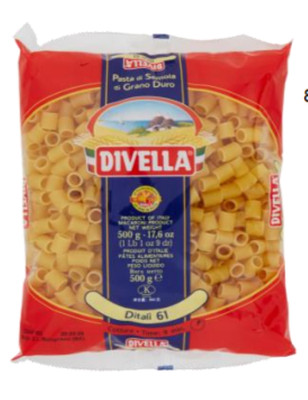 DIVELLA PASTA DI SEMOLA DITALI N.61 | 500g Sonderpreis