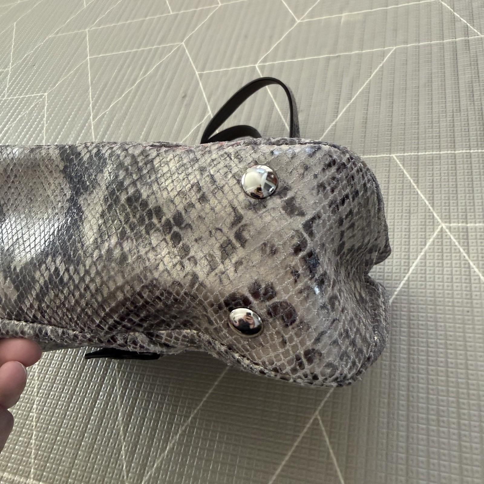 Coach SoHo Python Embossed Leather Carryall Tote … - image 4