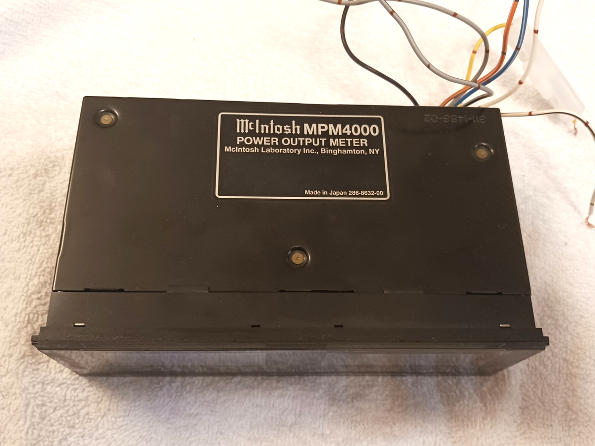 OLD SCHOOL MCINTOSH MPM4000 METER NEW BULBS WORKS PERFECTLY
