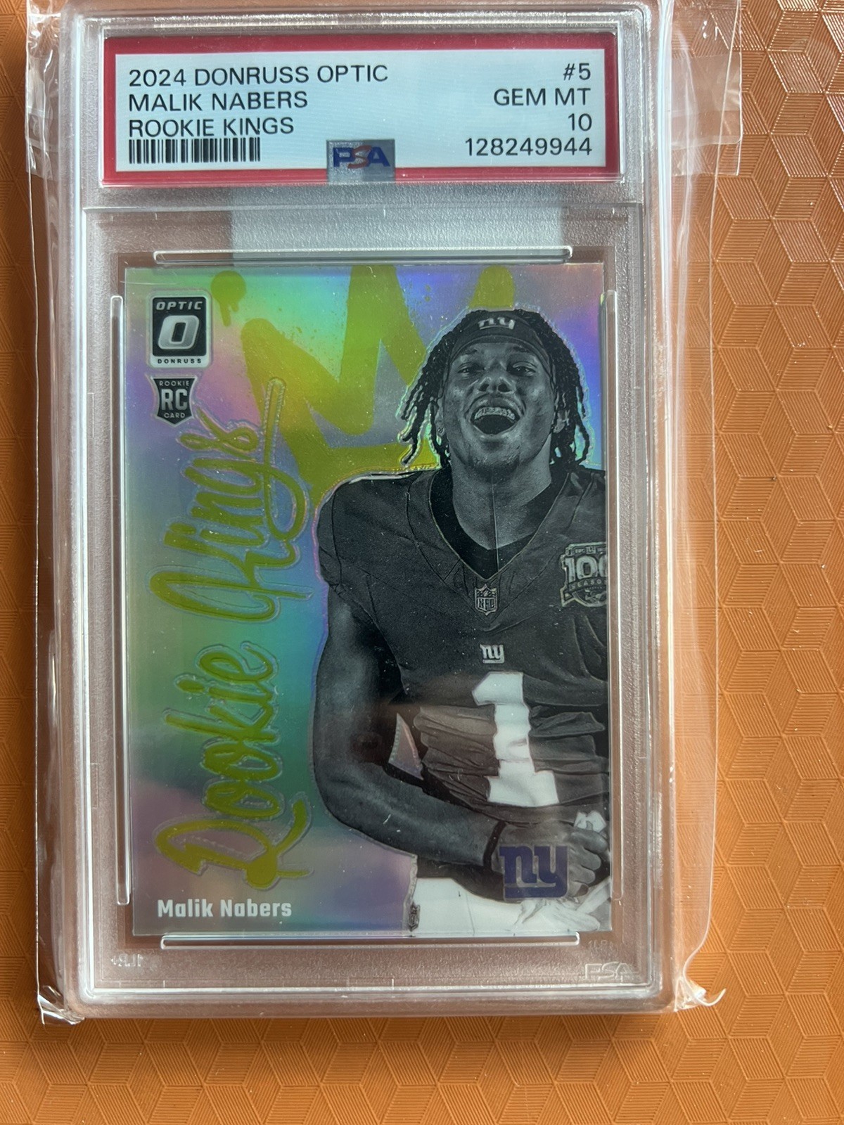 Malik Nabers Panini Donruss Optic Rookie Kings #5 Base