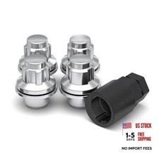M12x1.25 Wheel Locks For Select Nissan And Infiniti. Chrome 4 Pack Chrome