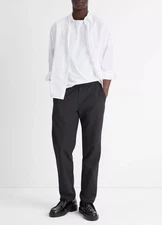 VINCE Men's Tech-Dobby Black Pants NEW WITH TAGS