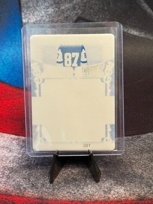2020-21 Leaf In Game Used Hockey Cyan Printing Plate1/1 Card#JM-45 Sidney Crosby