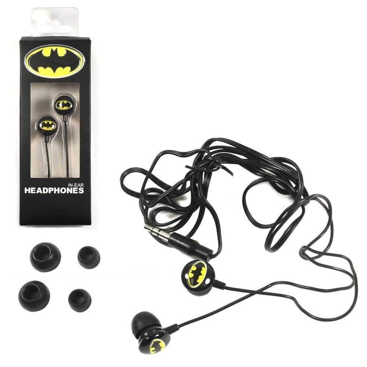 DC Comics Batman In-Ear Headphones- Logo Wired Earbuds | eBay