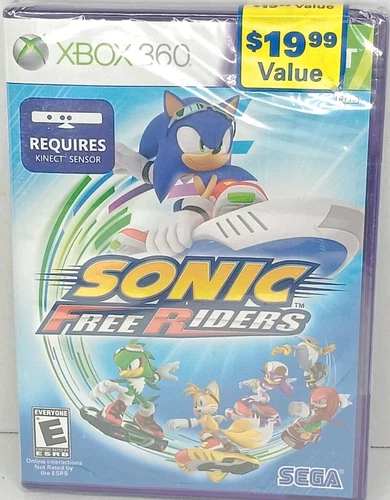 Sonic Free Riders (Microsoft Xbox 360, 2010) BRAND NEW SEALED!