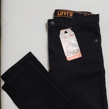 Levi's 510 Skinny Black Jeans Boys Size 10 Cotton Blend Stretch Denim