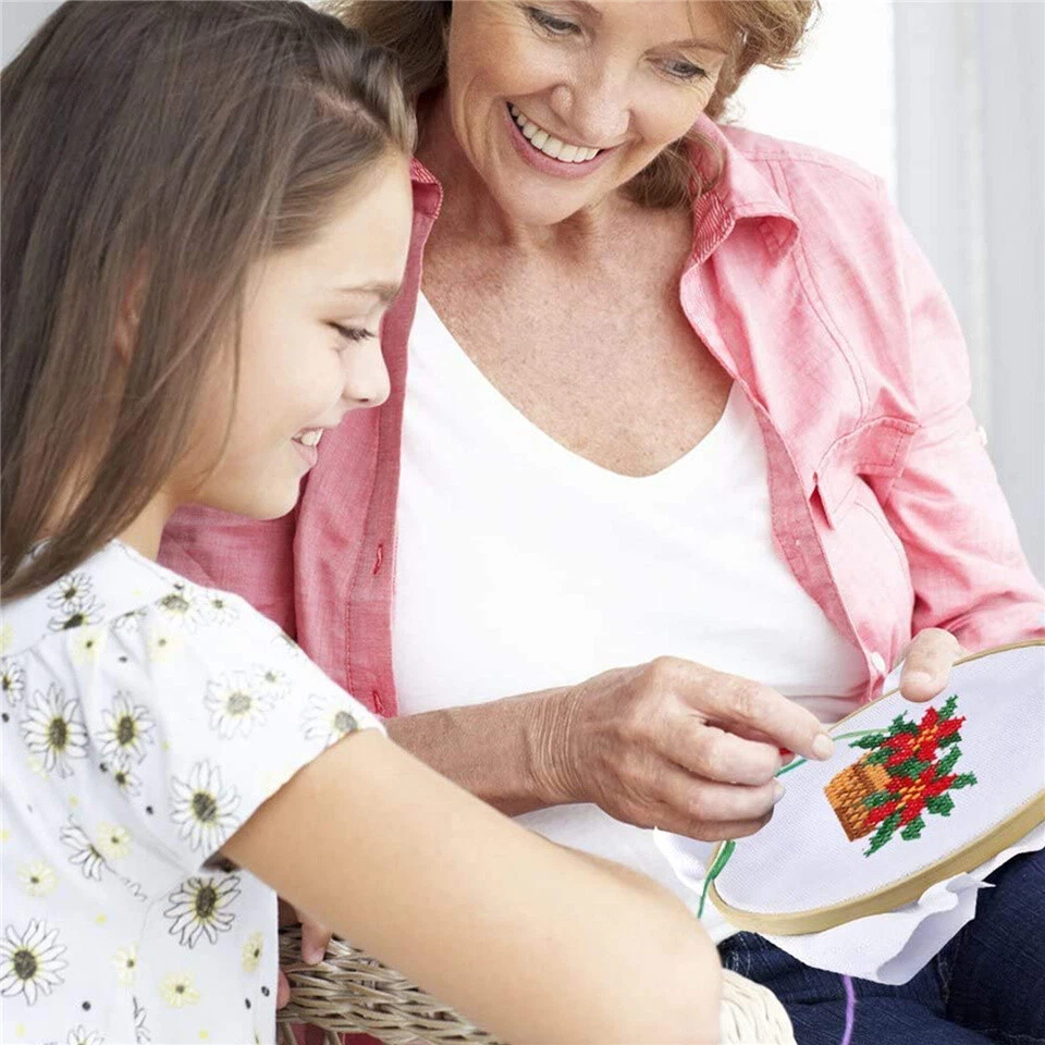 50/100 Coloured Egyptian Cotton Embroidery Cross Stitch Thread Floss Hand Skeins - image 2 of 4