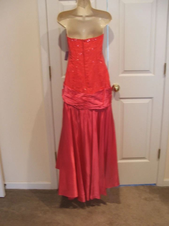 NUEVO CON ETIQUETAS $178 GATSBY Lentejuelas Salón Escenario Baile de graduación Halloween Vestido Formal Talla JR Med 11/12 Foto 4 de 4