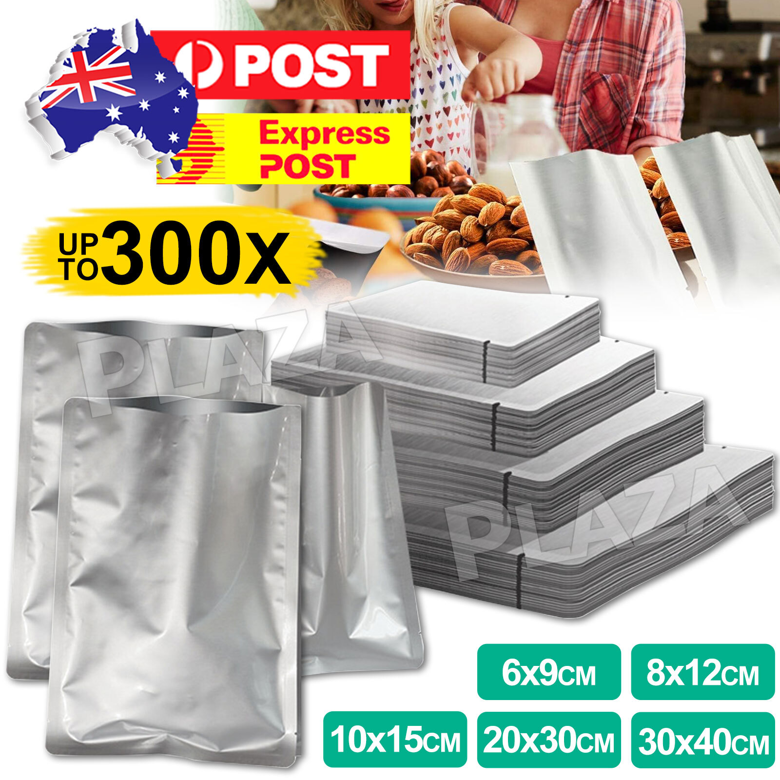 Mylar Vacuum Bags Food Pouch Foil Aluminum Storage Bags Heat Seal Bulk