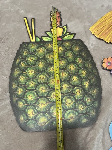 Vintage BEISTLE Hawaii Luau Hula Girl Set - Die Cut Cutout Wall Hangings 1979 - Picture 9 of 23