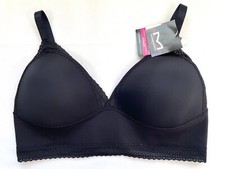NWT Maidenform Women's 2XL Lace M Triangle Wirefree Bralette DM2322 Black