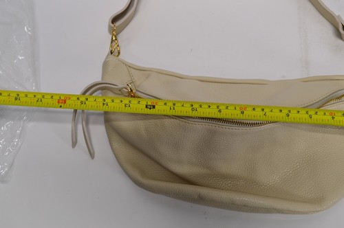NEW Debbie Katz Genuine Leather Lilla Sling Bag Beige Made in Italy - Picture 8 of 8