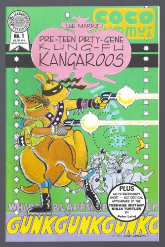 PRE-TEEN DIRTY-GENE KUNG-FU KANGAROOS  #1  Aug 86 "Early Ninja Turtles spoof" - Picture 1 of 1