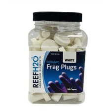 Bulk Ceramic White Frag Plugs 50 pc - ReefH2O