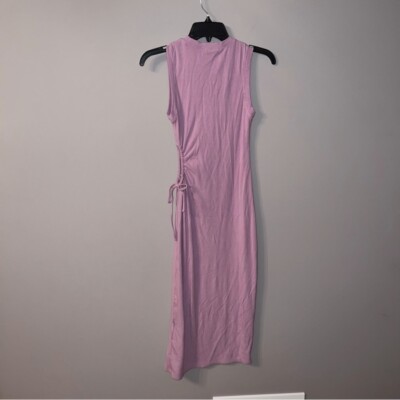 chinese dress ladies Valentina Ribbed Knit Mini Dress  Soft Pink  Pegasi M