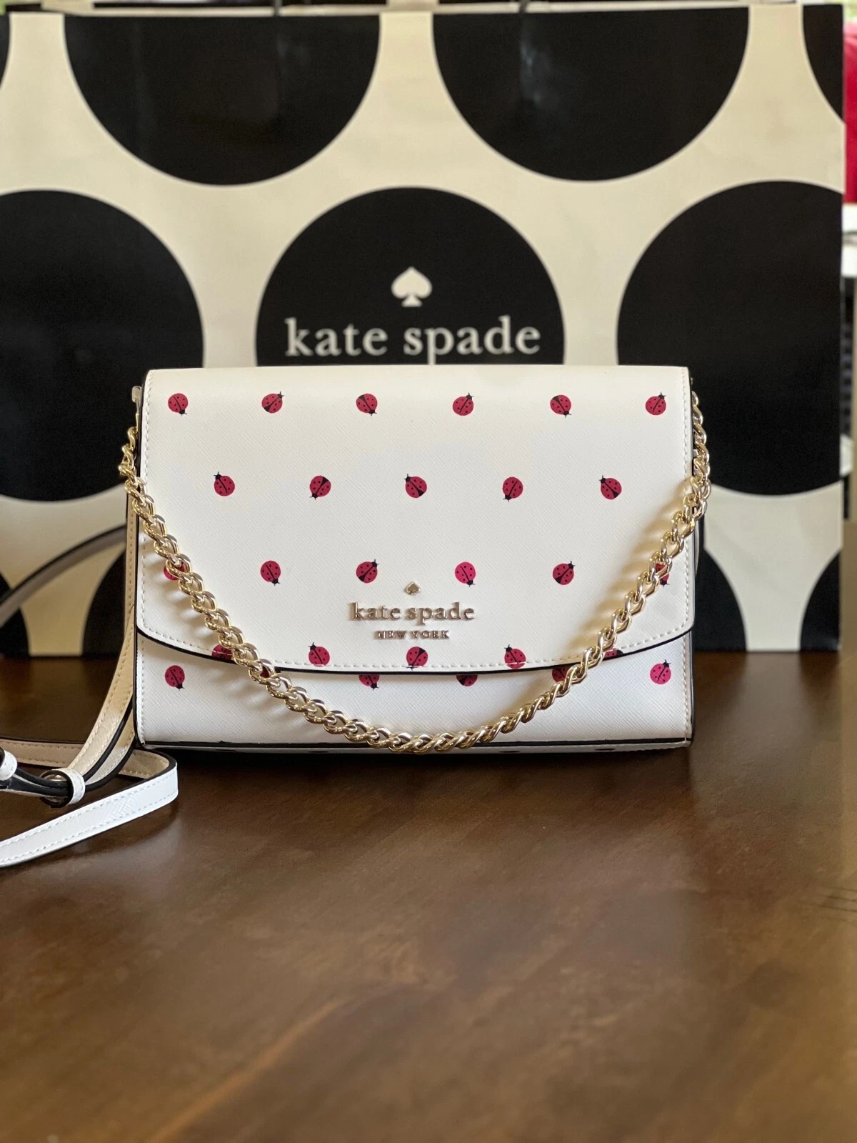 Borsa a tracolla convertibile Kate Spade New York Carson Dottie Ladybug