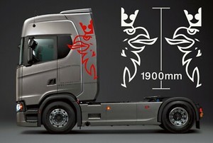 SCANIA TRUCK LOGO STICKER DECAL for Cab X2 1900mm Hi ...