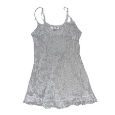 White Victorias Secret Lace Mini Slip Dress Small