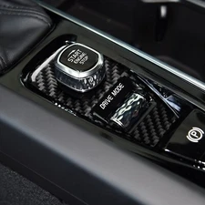 Real Carbon Fiber Engine Ignition Switch Panel Cover Trim For Volvo XC60 2018-25