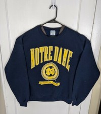 Vintage 90s Notre Dame Fightin Irish Sweatshirt XL Arc Spellout Logo USA Made
