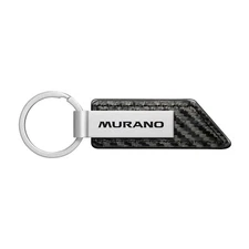 for Nissan Murano Carbon Fiber Texture Black Leather Strap Key Chain