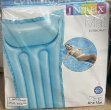 Intex Economat Pool Float Floating Mat Blue 72x27 Swimming Summer