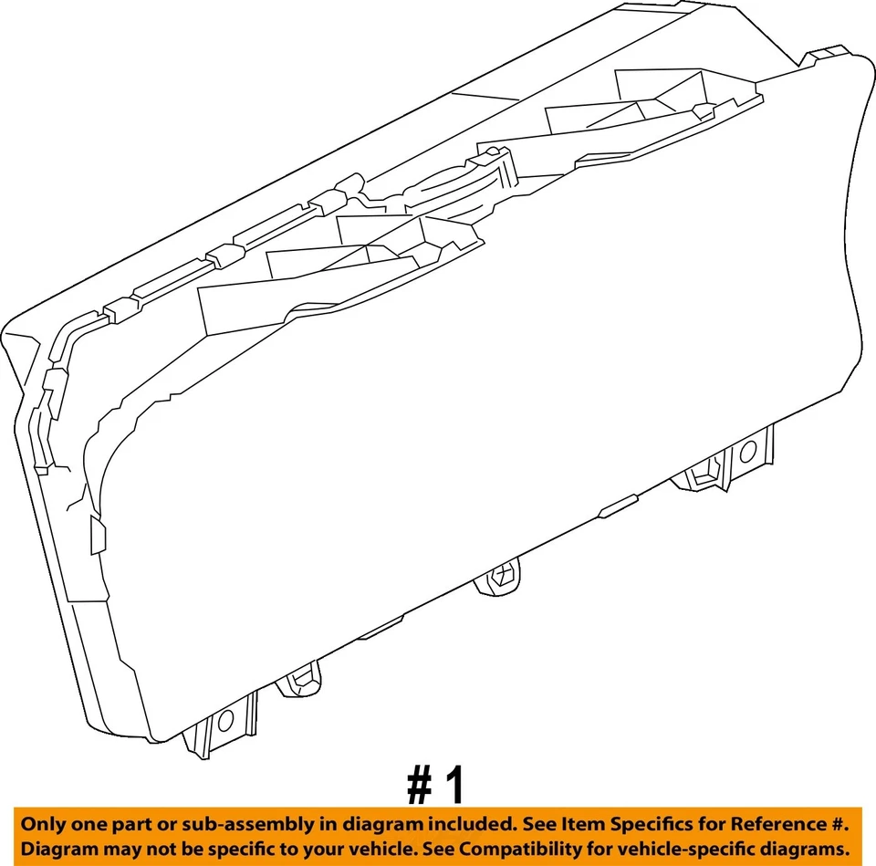 二手速度计 适合:2016 Land rover Range rover 集群 A 级 — 第 4/4 张图片