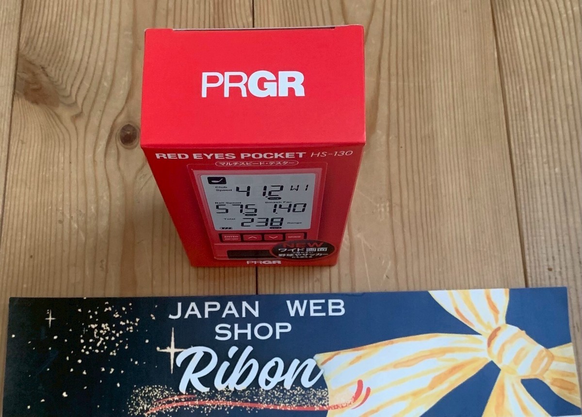 New PRGR RED EYES POCKET HS-130 Personal Golf Launch Monitor Speed
