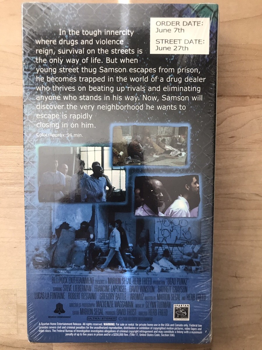 VHS Dead Punkz (2000) Dir. Herb Freed Steve Lieberman New Full